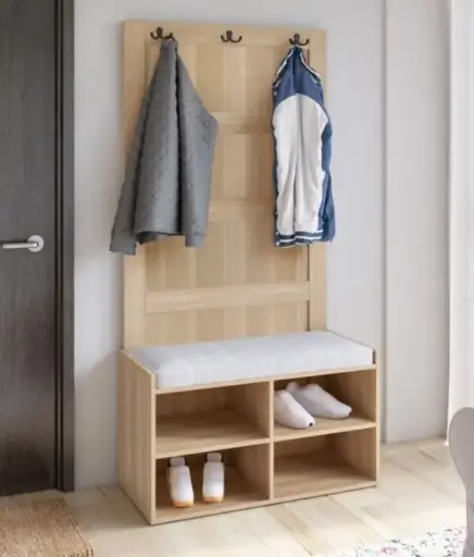 Chair with storage and hanging